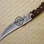 Finger Damascus Bowie Knife Custom Handmade Damascus Steel Hunting Damascus Bowie Knife With Rose