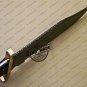 Damascus Rambo Bowie Knife Custom Handmade Damascus Steel Hunting Rambo Bowie Knife With Pakka Wood