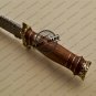 Fancy Damascus Bowie Knife Custom Handmade Damascus Steel Hunting Knife + Rose Wood Handle Sheaths