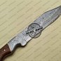 Damascus Bowie Knife Fixed Blade Custom Handmade Damascus Steel Knife With Cow Handle Sheaths