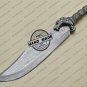 Damascus Bowie Knife Custom Handmade Damascus Steel Hunting Outdoor Damascus Bowie Knife + Sheaths