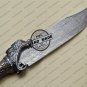 Damascus Bowie Knife Custom Handmade Damascus Steel Hunting Outdoor Damascus Bowie Knife + Sheaths