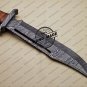 Professional Rambo Damascus Bowie Knife Custom Handmade Damascus Steel Hunting Knife + Stag Handle