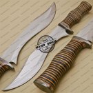 Rody Stan Beautiful Custom Handmade Stainless Steel Hunting Bowie Knife With Colored Wood Handle