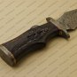 Rody Stan Style Beautiful Custom Handmade Damascus Steel Hunting Damascus Bowie Knife Wood Handle