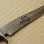 Rody Stan Style Beautiful Custom Handmade Damascus Bowie Knife With Rose Wood Handle
