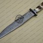 Professional Damascus Bowie Knife Custom Handmade Damascus Steel Hunting Bowie Knife Stag Handle
