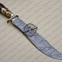 Damascus Bowie Knife Custom Handmade Damascus Steel Hunting Damascus Bowie Knife + Stag Handle