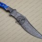 New Damascus Bowie Knife Custom Handmade Damascus Steel Hunting Knife With Corain Handle
