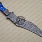 New Damascus Bowie Knife Custom Handmade Damascus Steel Hunting Knife With Corain Handle