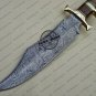 Professional Damascus Bowie Knife Custom Handmade Damascus Steel Hunting Knife With Stag Handle