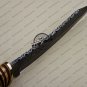 Fancy Damascus Bowie Knife Custom Handmade Damascus Steel Hunting Damascus Bowie Knife Cow Wood