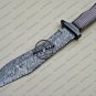 Damascus Bowie Knife Custom Handmade Damascus Steel Hunting Damascus Bowie Knife Wire Handle Sheaths