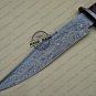 Damascus Bowie Knife Custom Handmade Damascus Steel Hunting Knife With Mictra Handle Sheaths