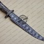 Damascus Bowie Knife Custom Handmade Damascus Steel Hunting Damascus Bowie Knife Colored Bone Handle
