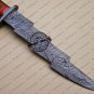 Damascus Bowie Knife Fixed Blade Handmade Damascus Steel Hunting Knife With Rose Wood Handle
