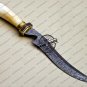 New Damascus Bowie Knife Custom Handmade Damascus Steel Hunting Knife With Fancy Bone Handle