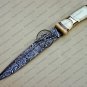 Fixed Blade Damascus Skinner Knife Custom Handmade Damascus Steel Hunting Knife With Bone Handle