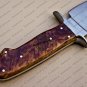 Bowie Knife Custom Handmade Stainless Steel Hunting Knife With Rose Wood Handle Sheaths