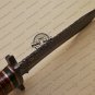 Damascus Bowie Knife Custom Handmade Damascus Steel Hunting Knife With Pakka Wood Handle