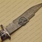 Damascus Bowie Knife Custom Handmade Damascus Steel Hunting Knife With Colored Bone Handle Sheaths