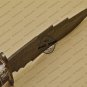 Damascus Bowie Knife Custom Handmade Damascus Steel Hunting Knife With Colored Bone Handle Sheaths
