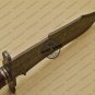 Damascus Bowie Knife Custom Handmade Damascus Steel Hunting Knife With Bone Rose Wood Handle Sheaths