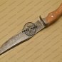 Damascus Bowie Knife Custom Handmade Damascus Steel Hunting Knife + Cow Wood Handle Leather Sheaths