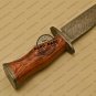 Damascus Bowie Knife Custom Handmade Damascus Steel Hunting Knife Pakka Wood Handle Leather Sheaths