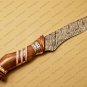 Custom Handmade Damascus Steel Hunting Knife New Damascus Amazing Bowie Knife With Olive Wood Handle