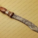 Amazing Damascus Bowie Knife Custom Handmade Damascus Steel Hunting Knife Beautiful Damascus Bowie
