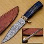 Personalized Beautiful Gift Hand Made Damascus Skinner Knife Skinner Knife Wood Handle Anniversary