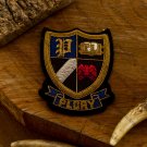 Elegant Bullion Wire Embroidered Badges Custom Handcrafted Patches for Jackets, Hats, Apparel Unique