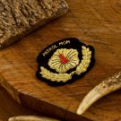 Elegant Bullion Wire Embroidered Badges Custom Handcrafted Patches for Jackets, Hats, Apparel Unique