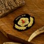Elegant Bullion Wire Embroidered Badges Custom Handcrafted Patches for Jackets, Hats, Apparel Unique
