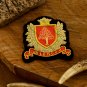Elegant Bullion Wire Embroidered Badges Custom Handcrafted Patches for Jackets, Hats, Apparel Unique