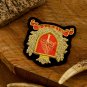 Elegant Bullion Wire Embroidered Badges Custom Handcrafted Patches for Jackets, Hats, Apparel Unique