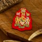 Elegant Bullion Wire Embroidered Badges Custom Handcrafted Patches for Jackets, Hats, Apparel Unique