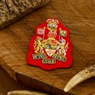 Elegant Bullion Wire Embroidered Badges Custom Handcrafted Patches for Jackets, Hats, Apparel Unique