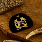 Elegant Bullion Wire Embroidered Badges Custom Handcrafted Patches for Jackets, Hats, Apparel Unique