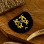Elegant Bullion Wire Embroidered Badges Custom Handcrafted Patches for Jackets, Hats, Apparel Unique
