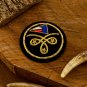 Elegant Bullion Wire Embroidered Badges Custom Handcrafted Patches for Jackets, Hats, Apparel Unique