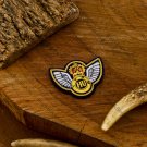 Elegant Bullion Wire Embroidered Badges Custom Handcrafted Patches for Jackets, Hats, Apparel Unique