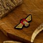 Elegant Bullion Wire Embroidered Badges Custom Handcrafted Patches for Jackets, Hats, Apparel Unique
