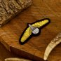 Elegant Bullion Wire Embroidered Badges Custom Handcrafted Patches for Jackets, Hats, Apparel Unique
