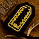 Elegant Bullion Wire Embroidered Badges Custom Handcrafted Patches for Jackets, Hats, Apparel Unique