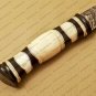 Bowie Knife Steel Hunting Knife Beautiful Damascus Bowie Knife Camel Bone Buffalo Horn Great Handle