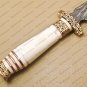 Handmade Damascus Steel Hunting Knife Beautiful Damascus Bowie Knife With Buffalo Horn Great Handle