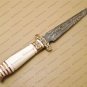 Handmade Damascus Steel Hunting Knife Beautiful Damascus Bowie Knife With Buffalo Horn Great Handle