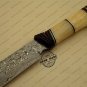Handmade Damascus Steel Fabulous Hunting Knife Damascus Bowie Knife With Horn & Camel Bone Handle